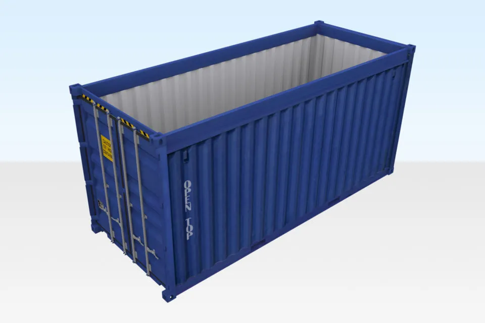40ft x 8ft Used Shipping Container Open-Top